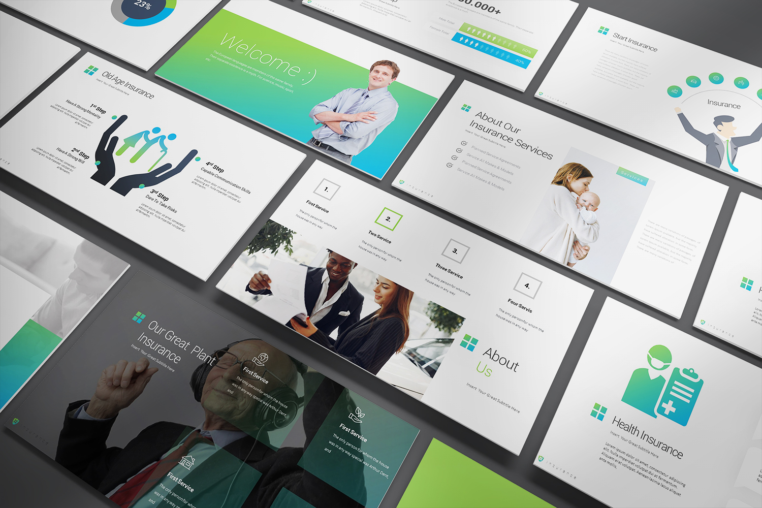 Insurance PowerPoint template