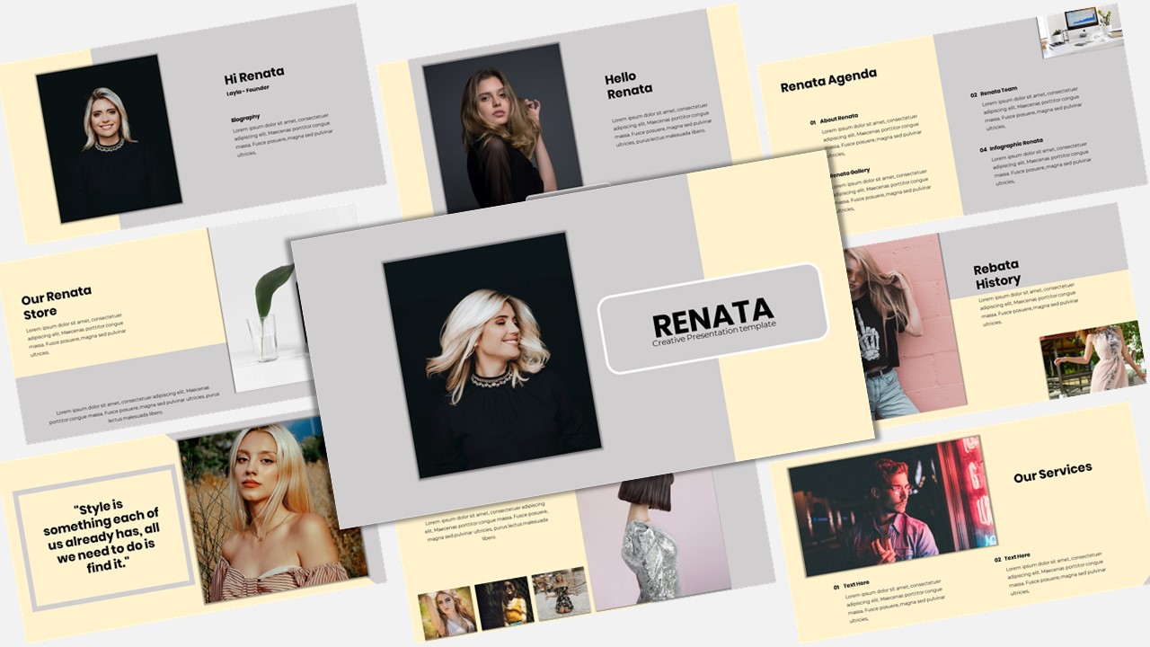 Renata - Modern Business PowerPoint template