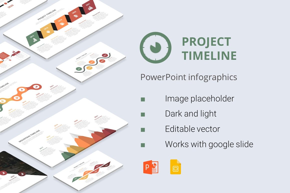 Project Timeline PowerPoint Infographics Presentation