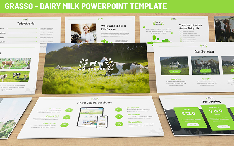Grasso - Dairy Farm Powerpoint Template