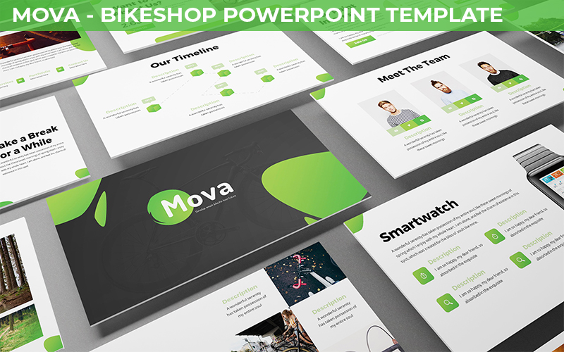 Mova - Bikeshop Powerpoint Template