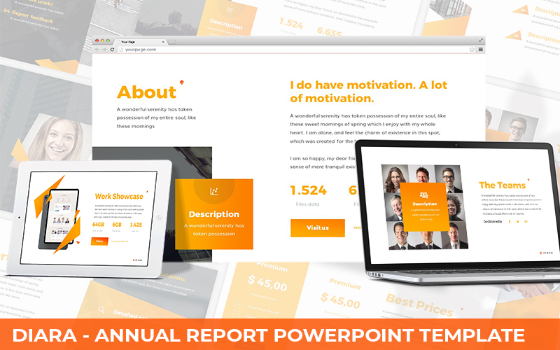 Diara - Annual Report Powerpoint Template