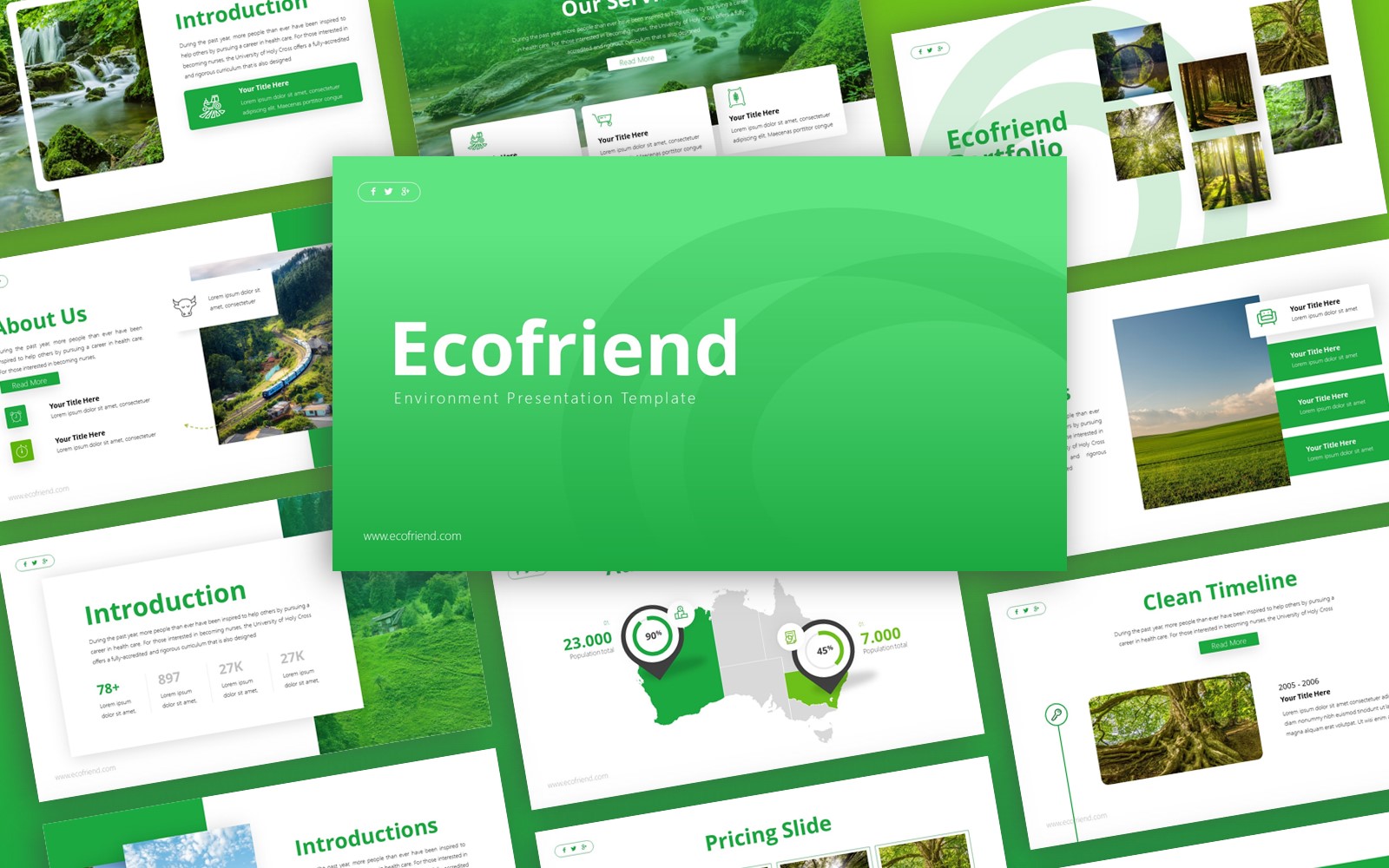 Ecofriend Environment PowerPoint Presentation Template