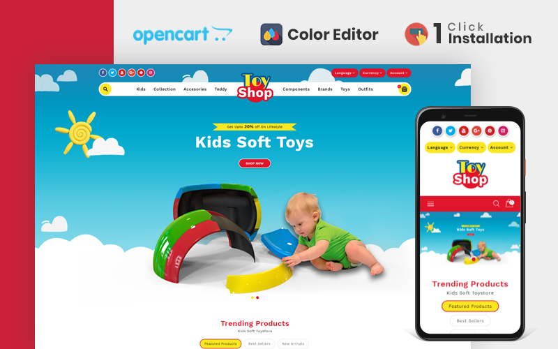 Little Baby Kids & Toys Store OpencartTheme