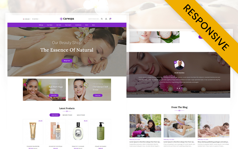 CareSpa - Natural Spa Store Opencart Responsive Theme