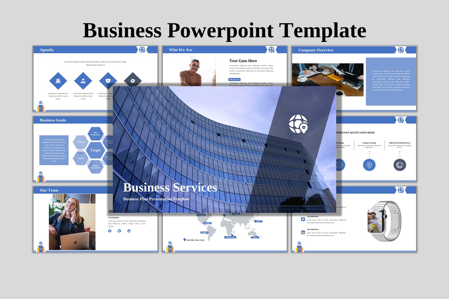 Business Services - Creative Business PowerPoint Template