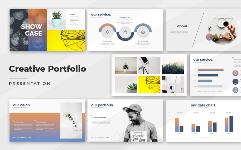 Creative Portfolio PowerPoint template