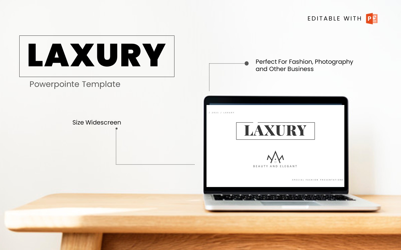Laxury Fashion PowerPoint Template Minimalism