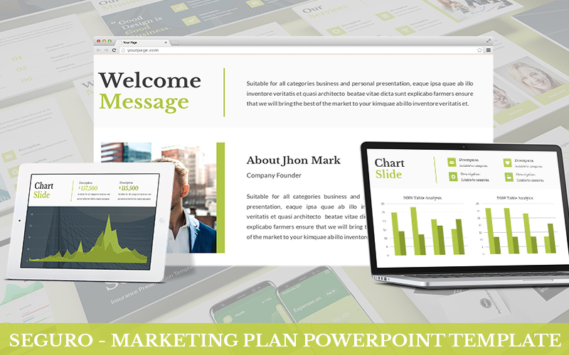 Seguro - Marketing Plan PowerPoint Template