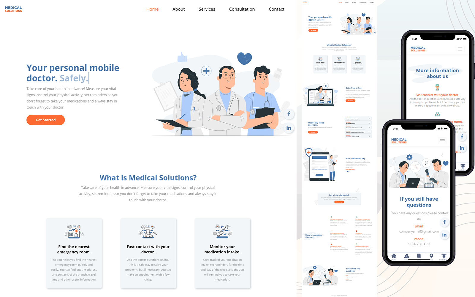 Online Doctor – HTML5 Landing Page Template