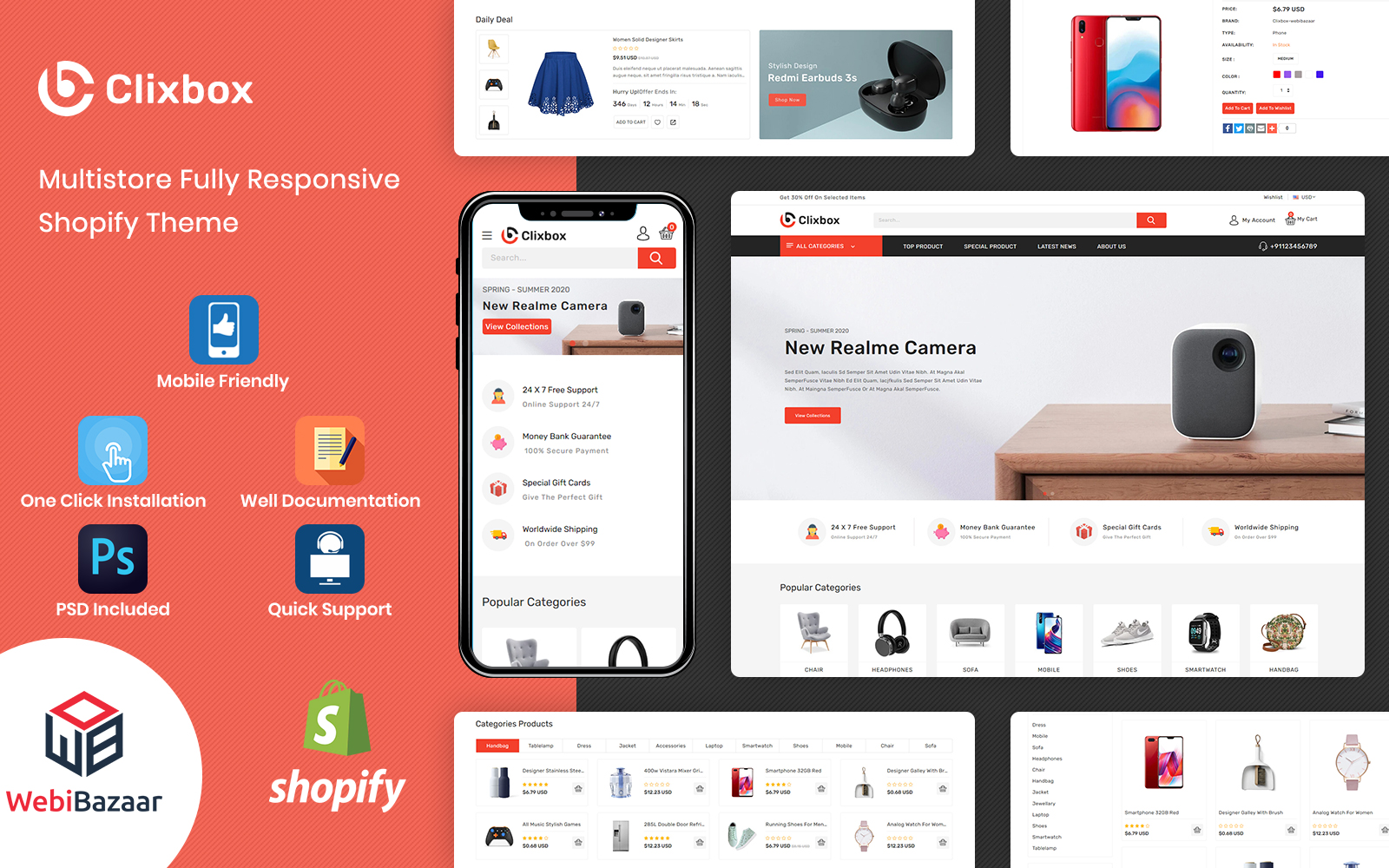 Clixbox - Multipurpose  Warehouse Shopify Theme