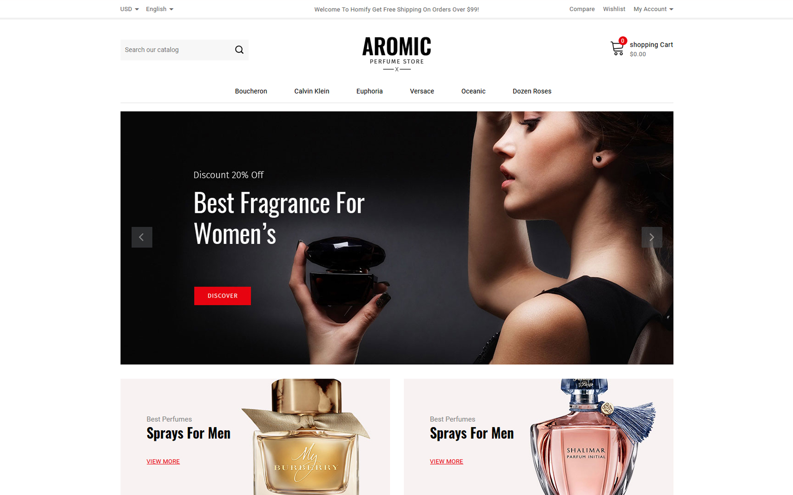 Aromic - Perfume Prestashop Theme