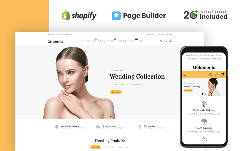 Goldments Jewellery Store Shopify Theme OS 2.0