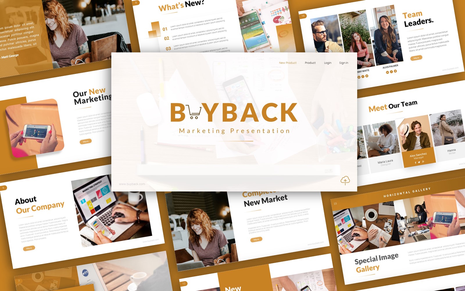 Buyback Marketing Presentation PowerPoint Template