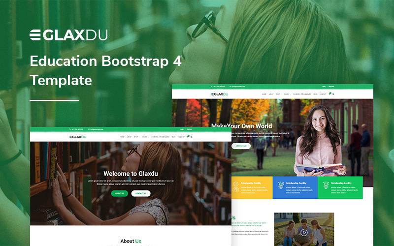 Glaxdu - Education Website Template
