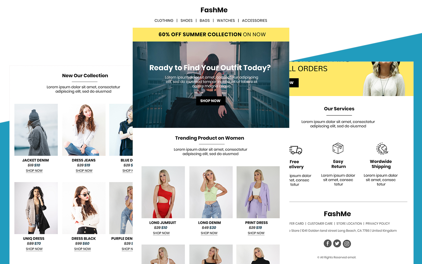 FashMe - Multipurpose Fashion Email Template Responsive Newsletter template