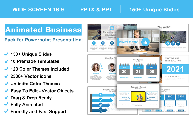 Complete Business Pack Presentation PowerPoint Template