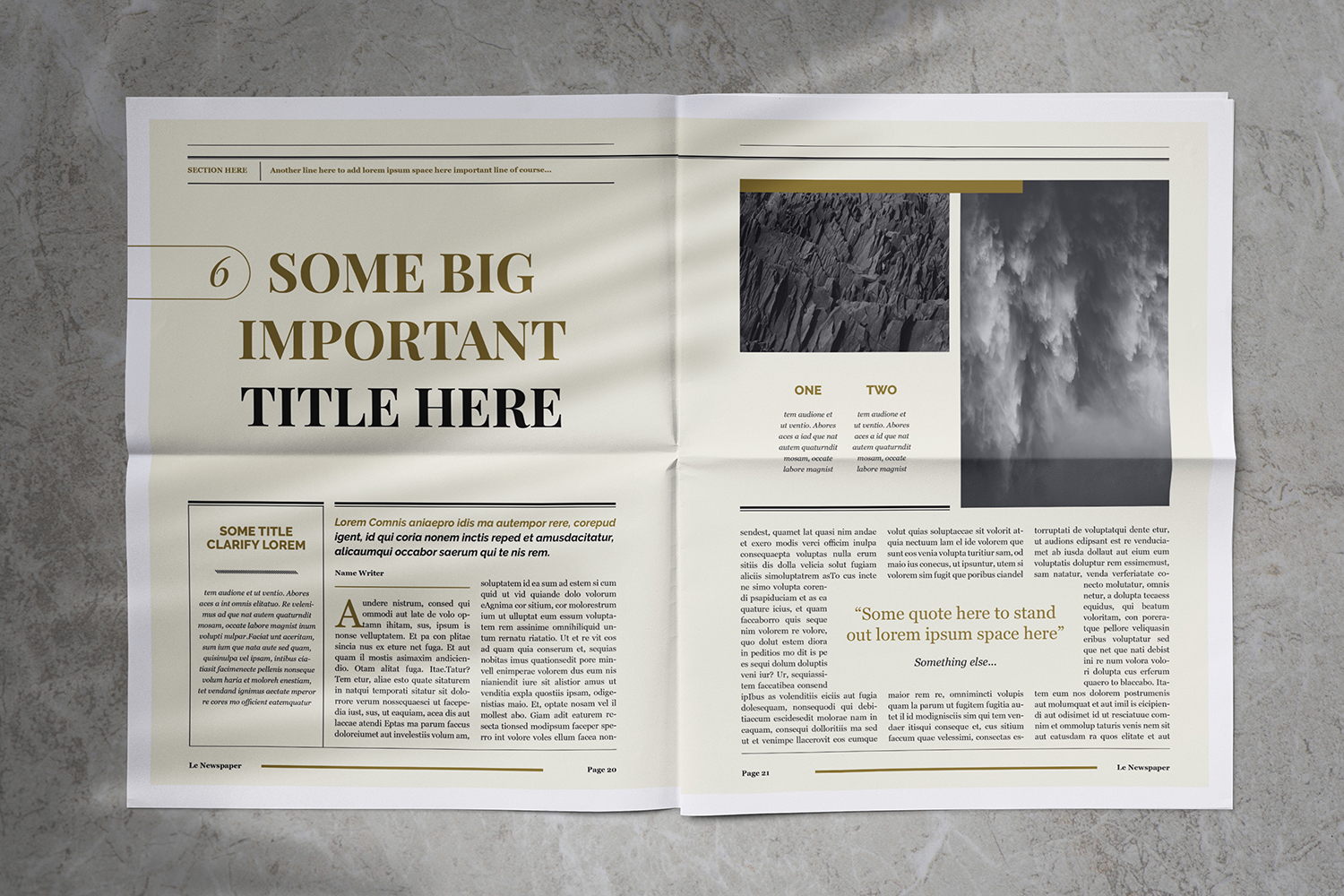 Newspaper Indesign Magazine Template