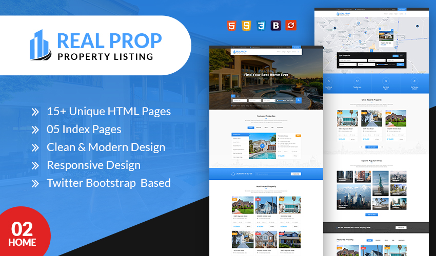 Realprop | property listing html template
