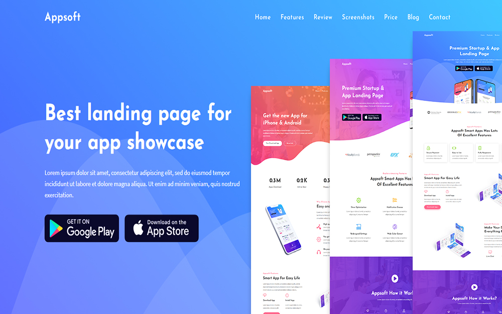 Plantillas para Landing Pages