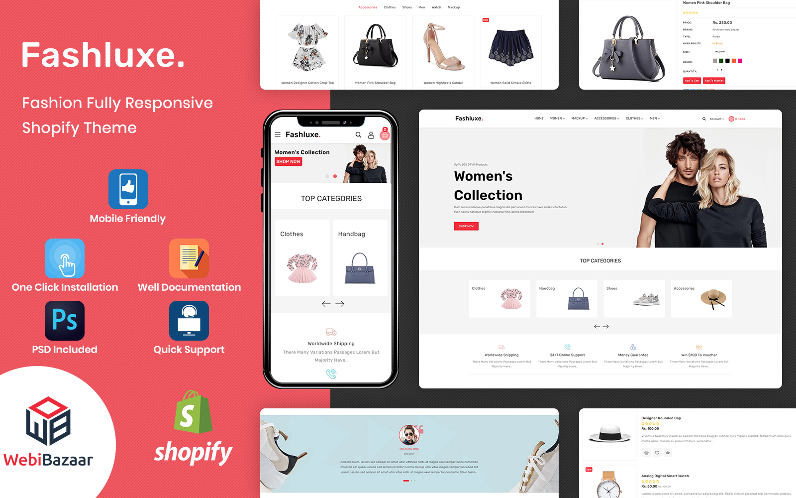 Fashluxe - Modern Fashion Shopify Template