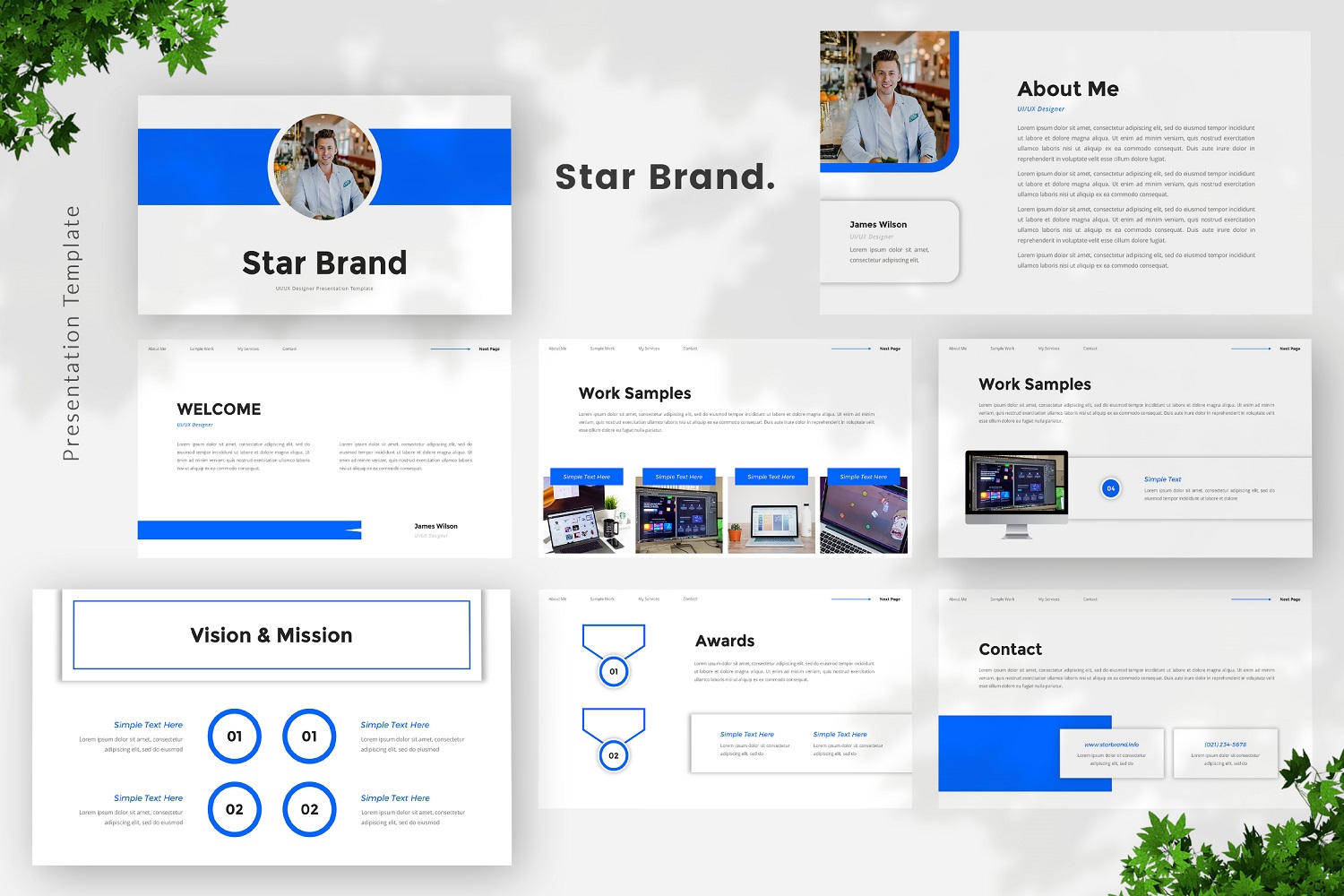 Star Brand - UI/UX Designer Powerpoint Template