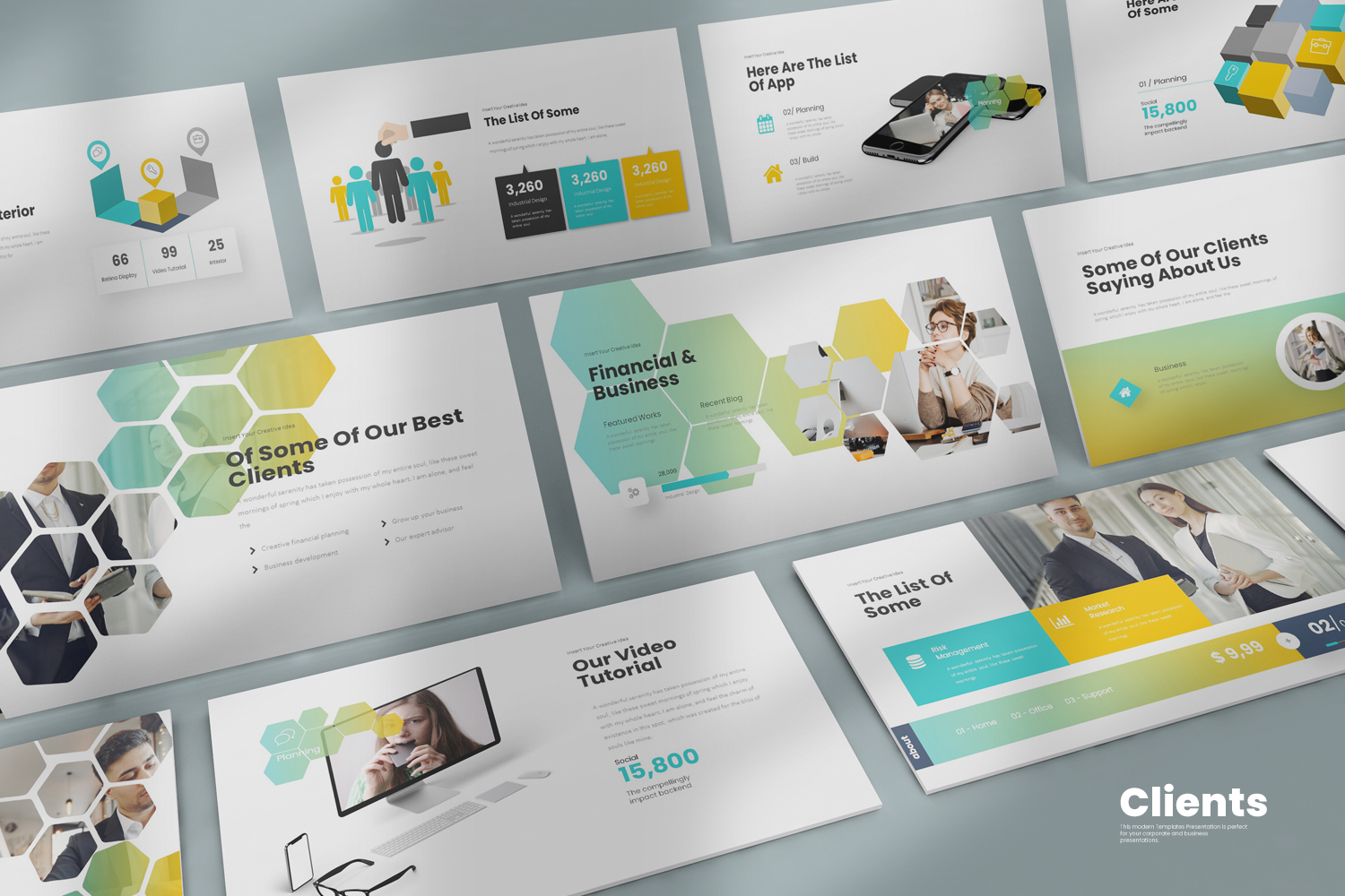 Clients Presentation PowerPoint template