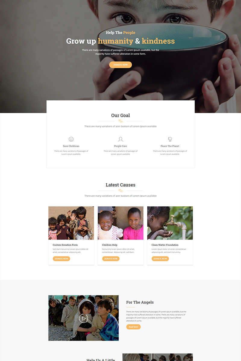 Vorosa - Nonprofit Charity Hub Fundraising WordPress Theme