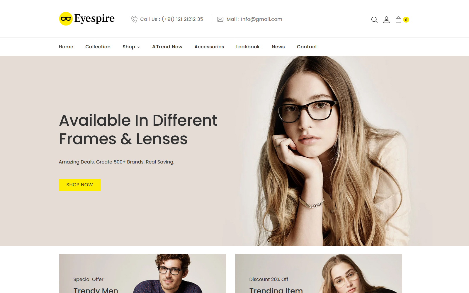 Eyespire - Eyeglasses, Sunglasses, Fashion Shopify Theme