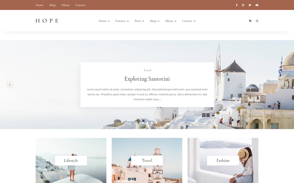 Hope - WordPress Blog & Shop Theme