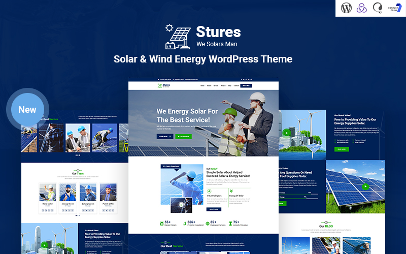 Stures - Solar and Wind Energy Responsive WordPress Theme