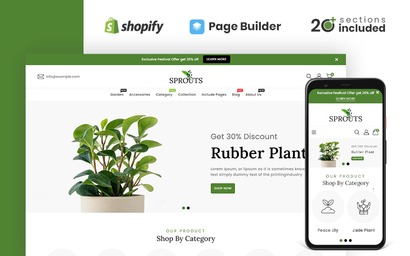 Sprouts - Gardening & Houseplants Shopify Theme
