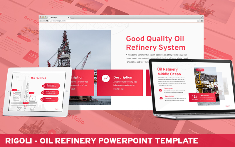 Rigoli - Oil Refinery Powerpoint Template