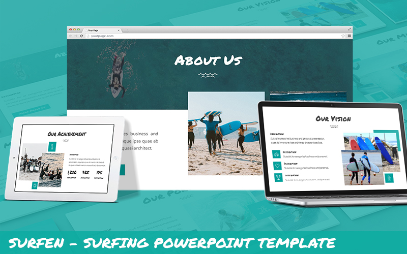 Surfen - Surfing Powerpoint Template