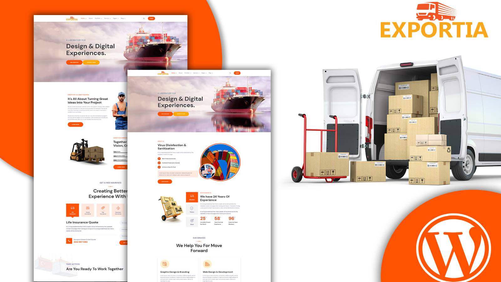 Expotia - Transportation and Logistic WordPress Theme