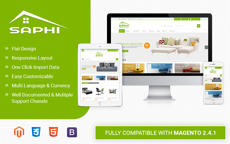 Saphi - Responsive Magento 2 Theme