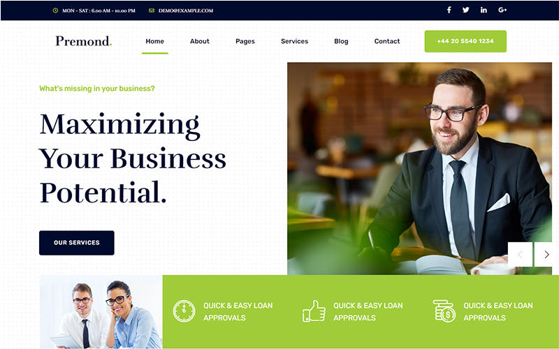 Premond - Business Consulting HTML Template