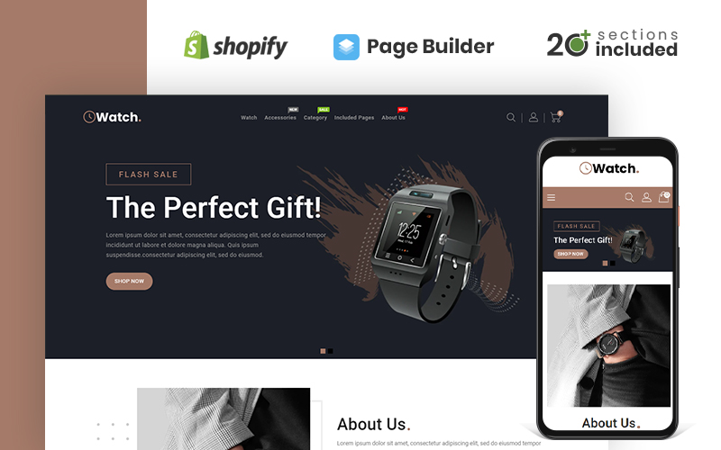 Watch & Accessories Store Shopify Theme