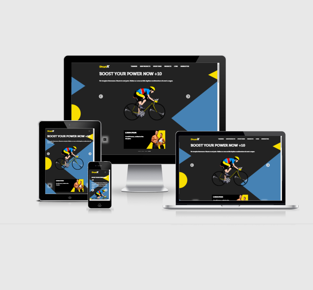 SportX- Fully Responsive Landing Page Template