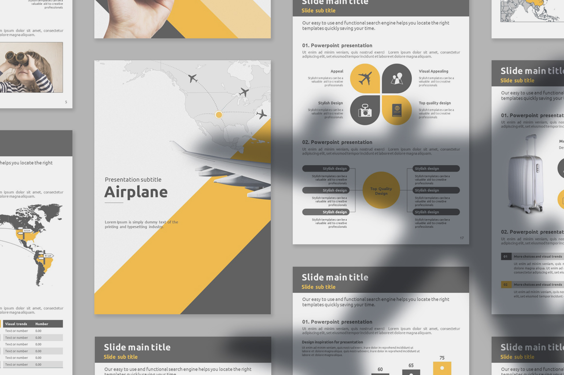 Flight Vertical PowerPoint Template