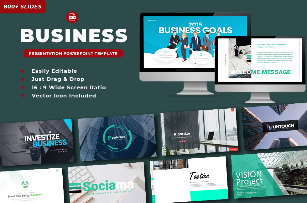 Business Pack Presentation PowerPoint Template