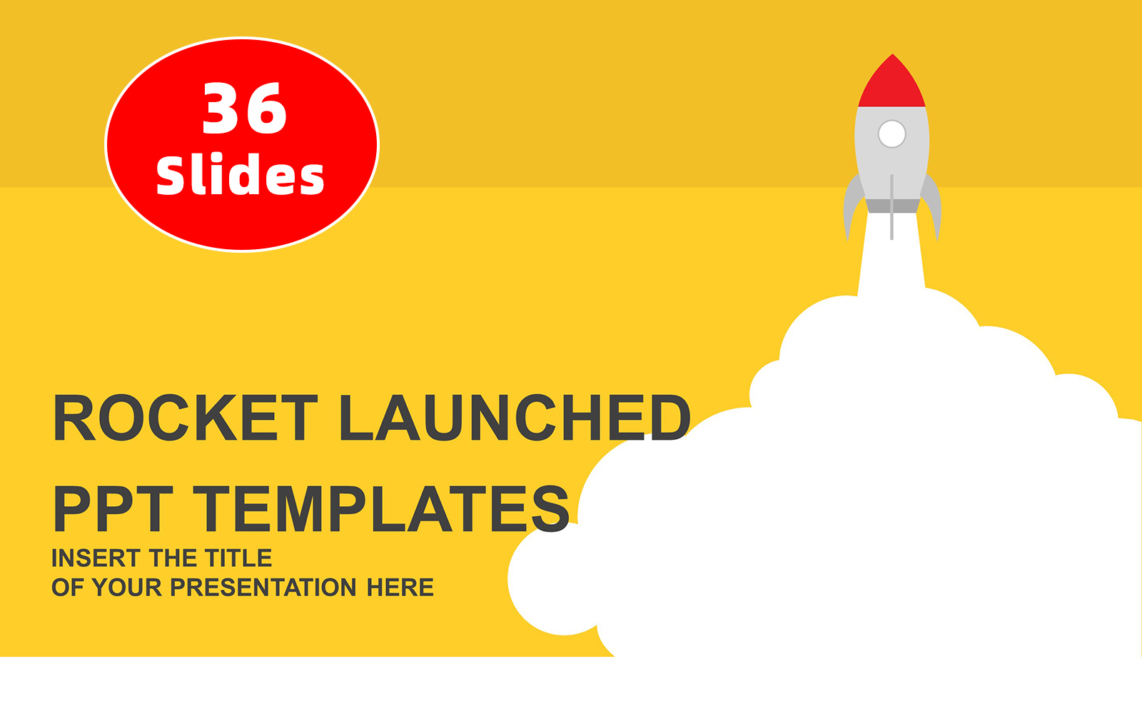 Rocket Launched PowerPoint Template