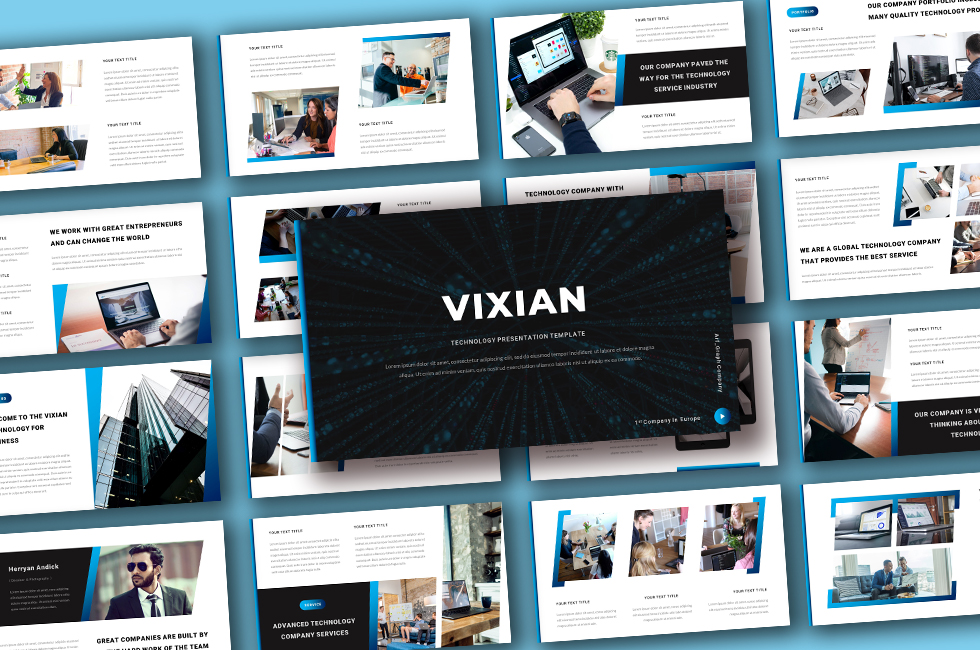 Vixian - Business Technology Powerpoint Template