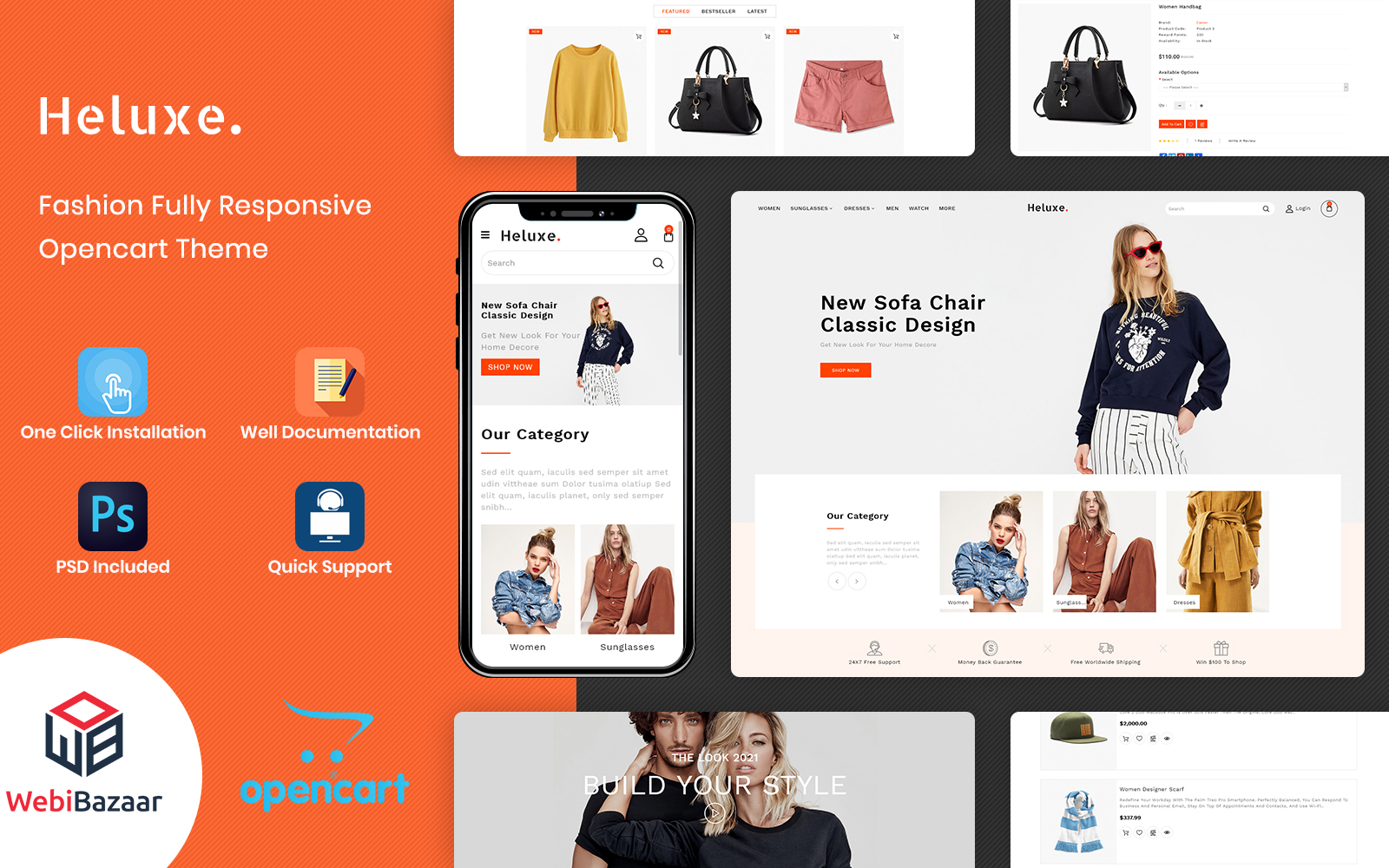 Heluxe - Fashion Store OpenCart Template