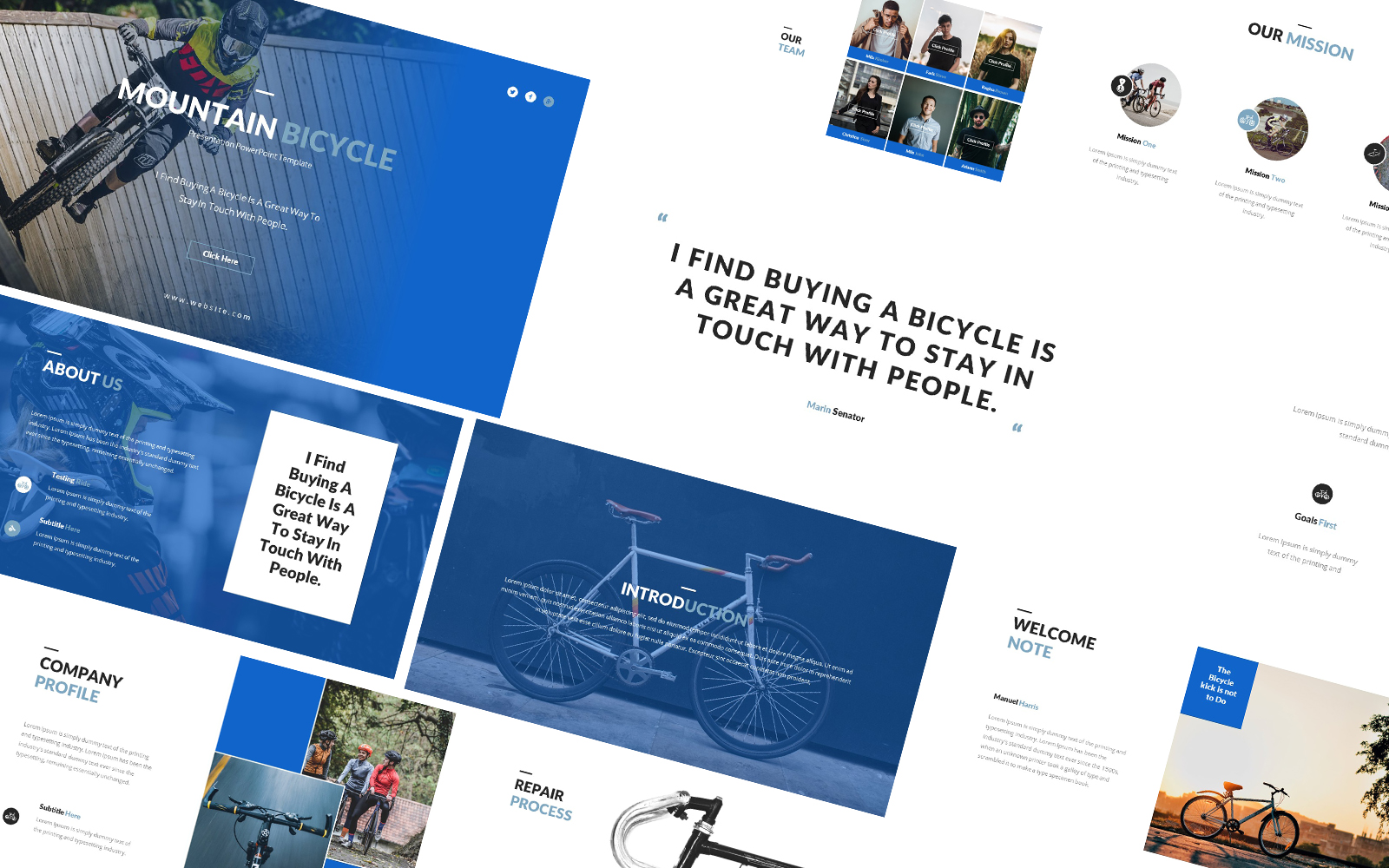 Bicycle Powerpoint Presentation Template