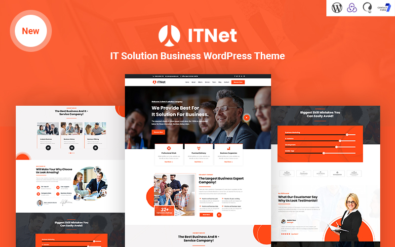 itnet - IT Solution Business Responsive WordPress Theme