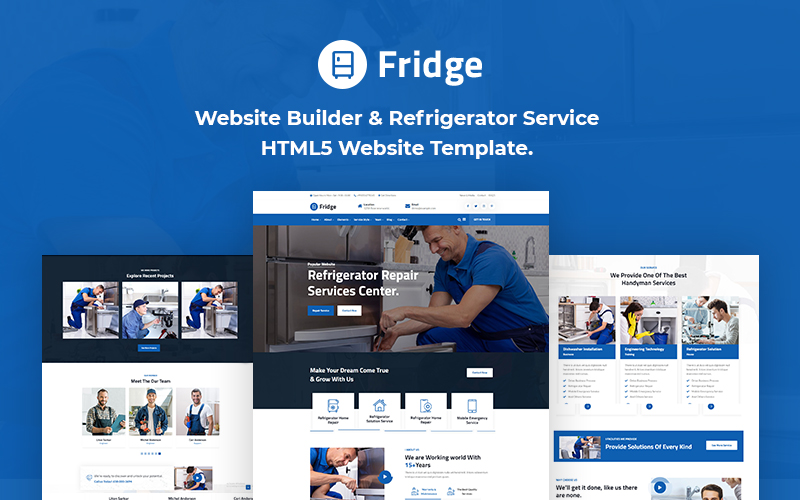 Fridge -  Refrigerator HTML5 Website Template