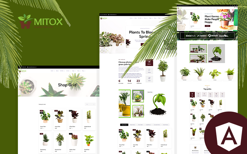 Mitox Gardening & Houseplants Angular Website Template