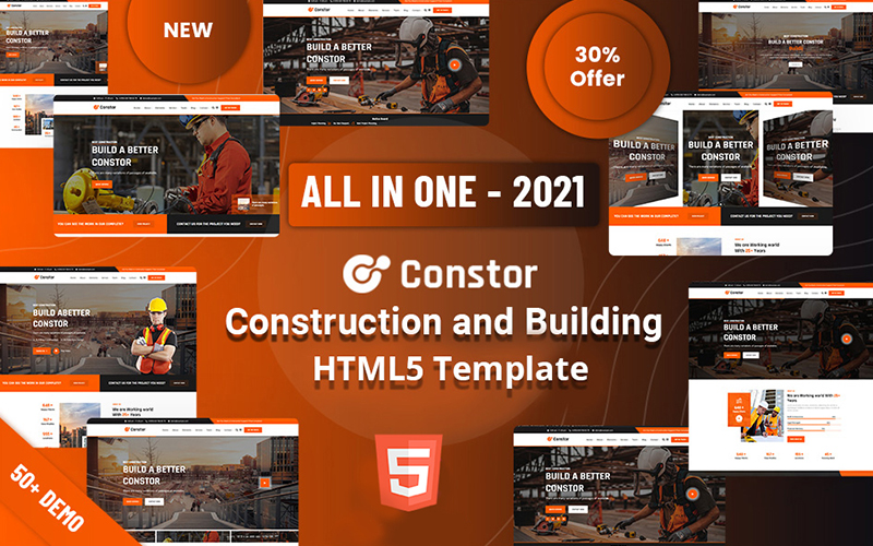Constor - Construction and Building Responsive HTML5 Website Template