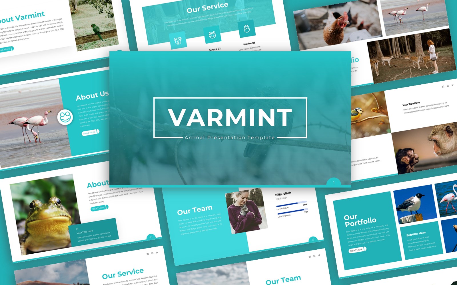 Varmint   Animal Multipurpose PowerPoint Template